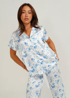 Night Sweet Thing Womens Coming Home Satin Long Pyjama Set