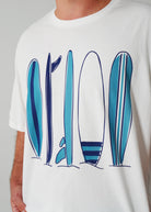 Night Sweet Thing Mens Ocean Drift T-Shirt & Short Pants PJ Set Satin Short Pyjama Set