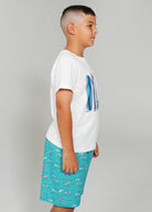 Night Sweet Thing Boys Ocean Drift T-Shirt & Short Pants PJ Set Jersey Knit Cotton Short Pyjama Set Kids