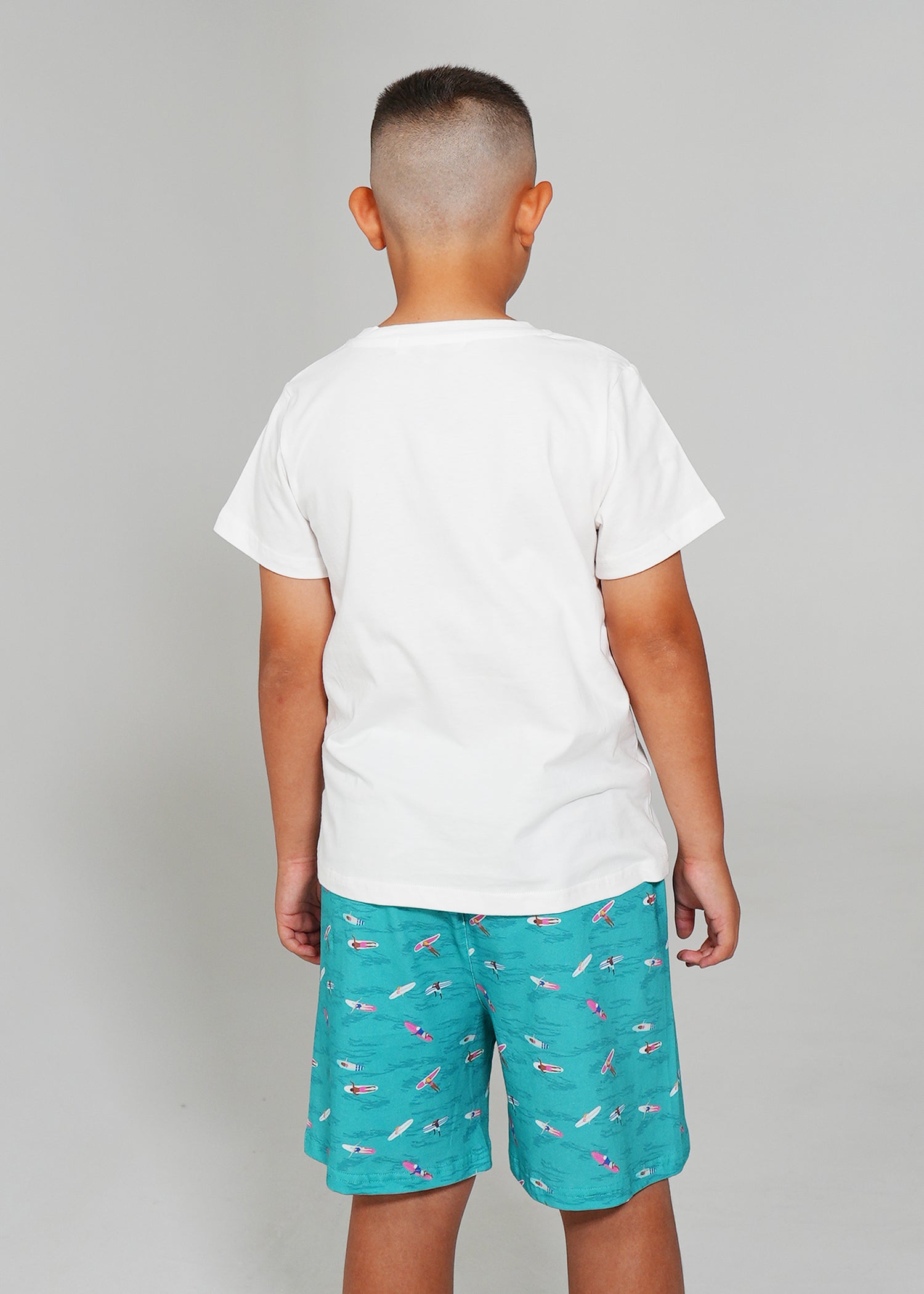 Night Sweet Thing Boys Ocean Drift T-Shirt & Short Pants PJ Set Jersey Knit Cotton Short Pyjama Set Kids