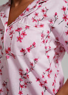 Night Sweet Thing Womens Cherry Blossom Jersey Knit Cotton Short Pyjama Set