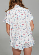 Night Sweet Thing Girls Sail Away Jersey Knit Cotton Short Pyjama Set Kids