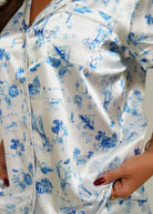 Night Sweet Thing Womens Coming Home Satin Long Pyjama Set