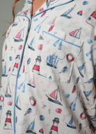 Night Sweet Thing Girls Sail Away Jersey Knit Cotton Short Pyjama Set Kids