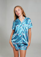 Night Sweet Thing Girls Buoy Oh Buoy Short Satin Short Pyjama Set Kids