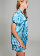 Night Sweet Thing Girls Buoy Oh Buoy Short Satin Short Pyjama Set Kids