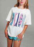 Night Sweet Thing Girls Ocean Drift T-Shirt & Short Pants PJ Set Jersey Knit Cotton Short Pyjama Set Kids