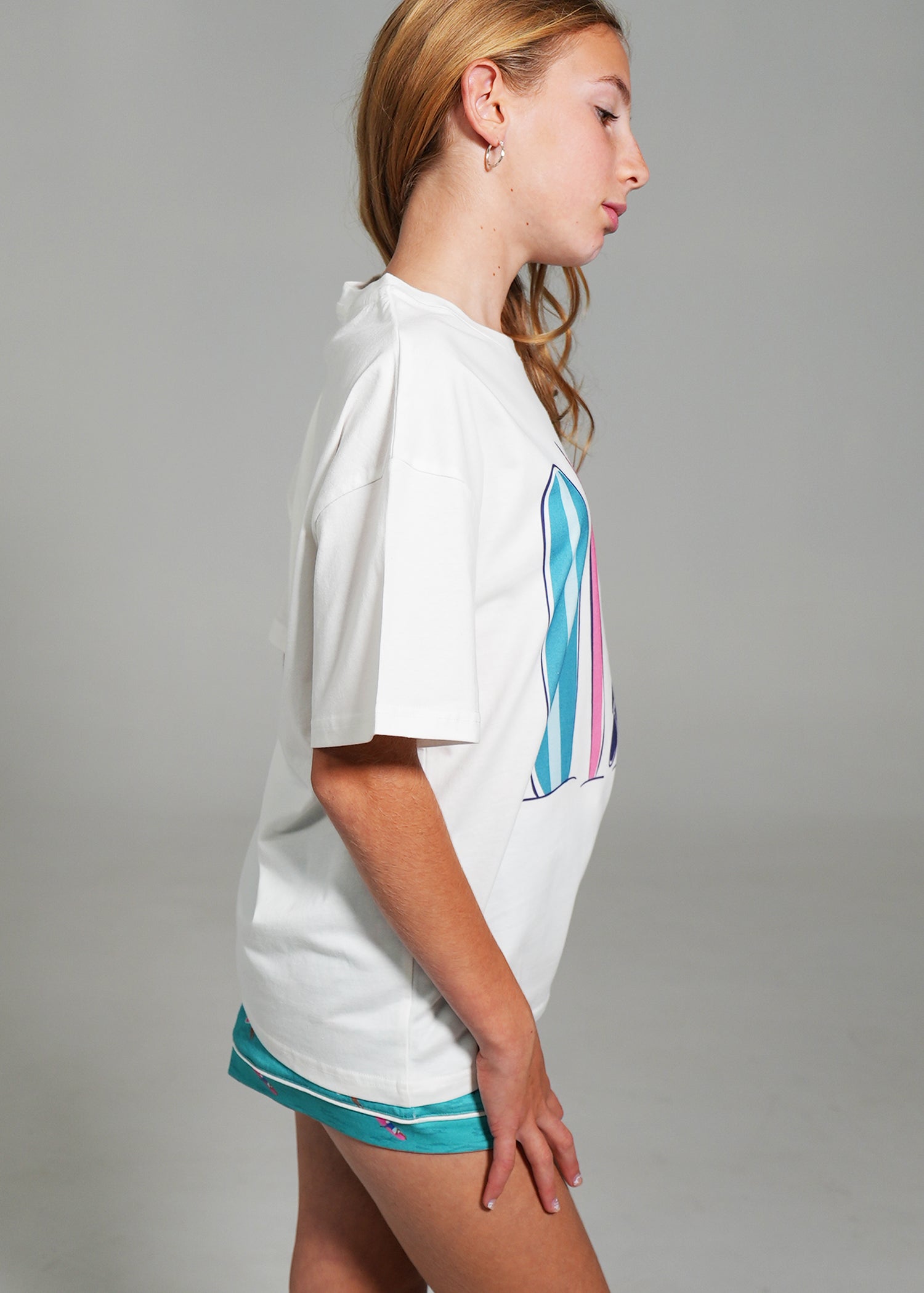 Night Sweet Thing Girls Ocean Drift T-Shirt & Short Pants PJ Set Jersey Knit Cotton Short Pyjama Set Kids