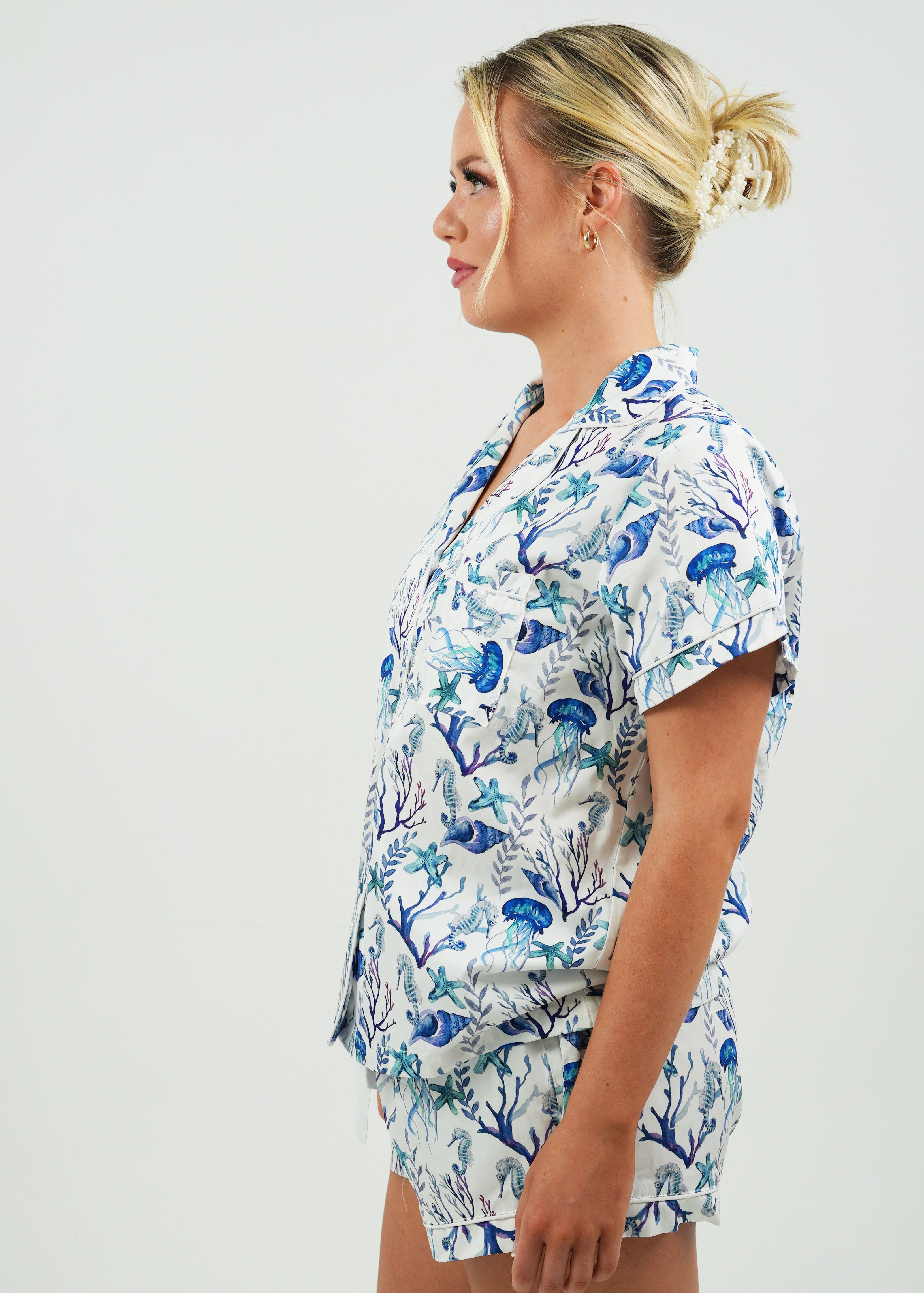 Sea Life Cotton Short Pyjama Set