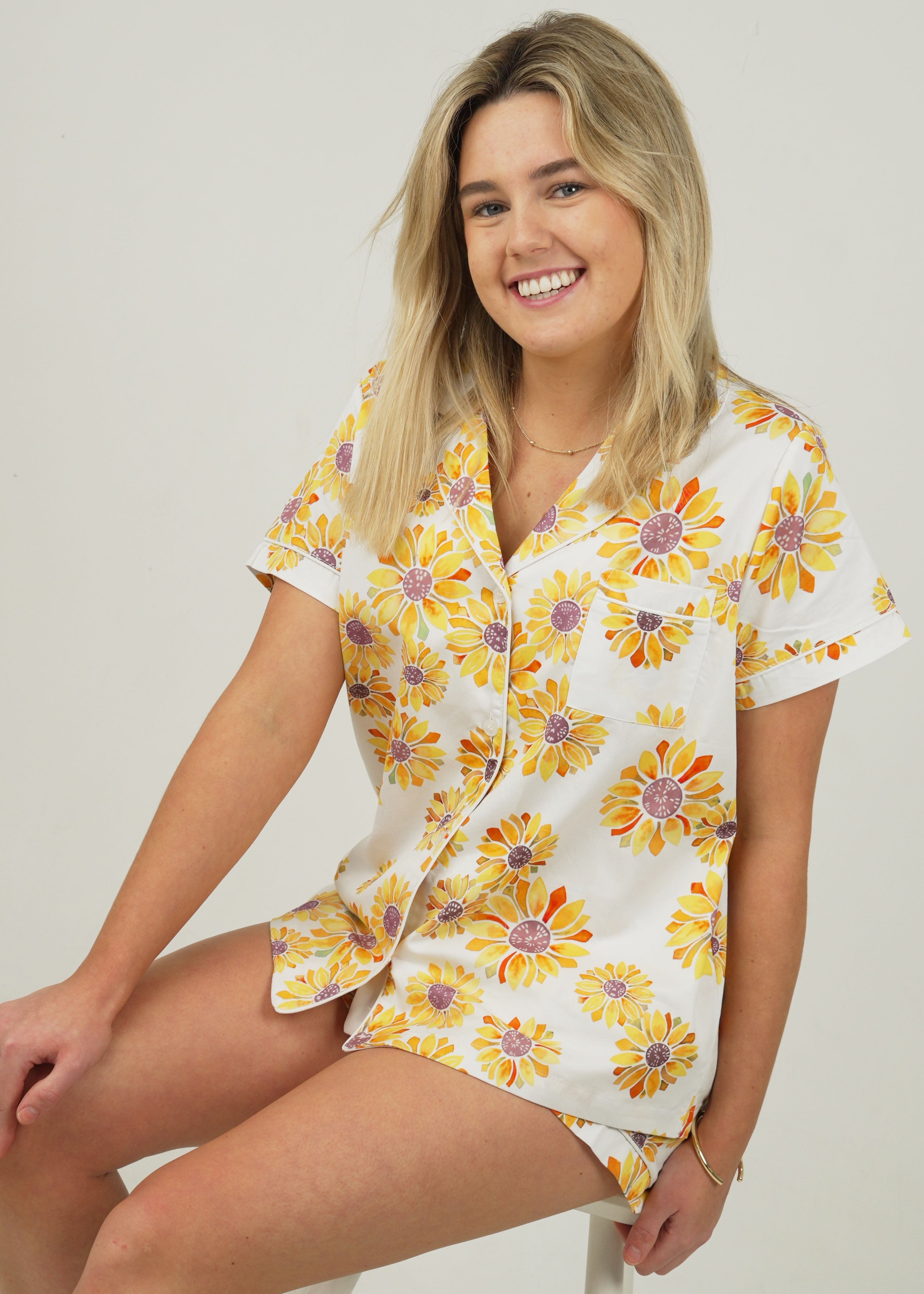 Sunflower Cotton Short Pyjama Set