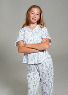 Night Sweet Thing Womens Penguin Pals Jersey Knit Cotton Long Pyjama Set