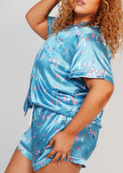 Night Sweet Thing Womens Buoy Oh Buoy Satin Short Pyjama Set