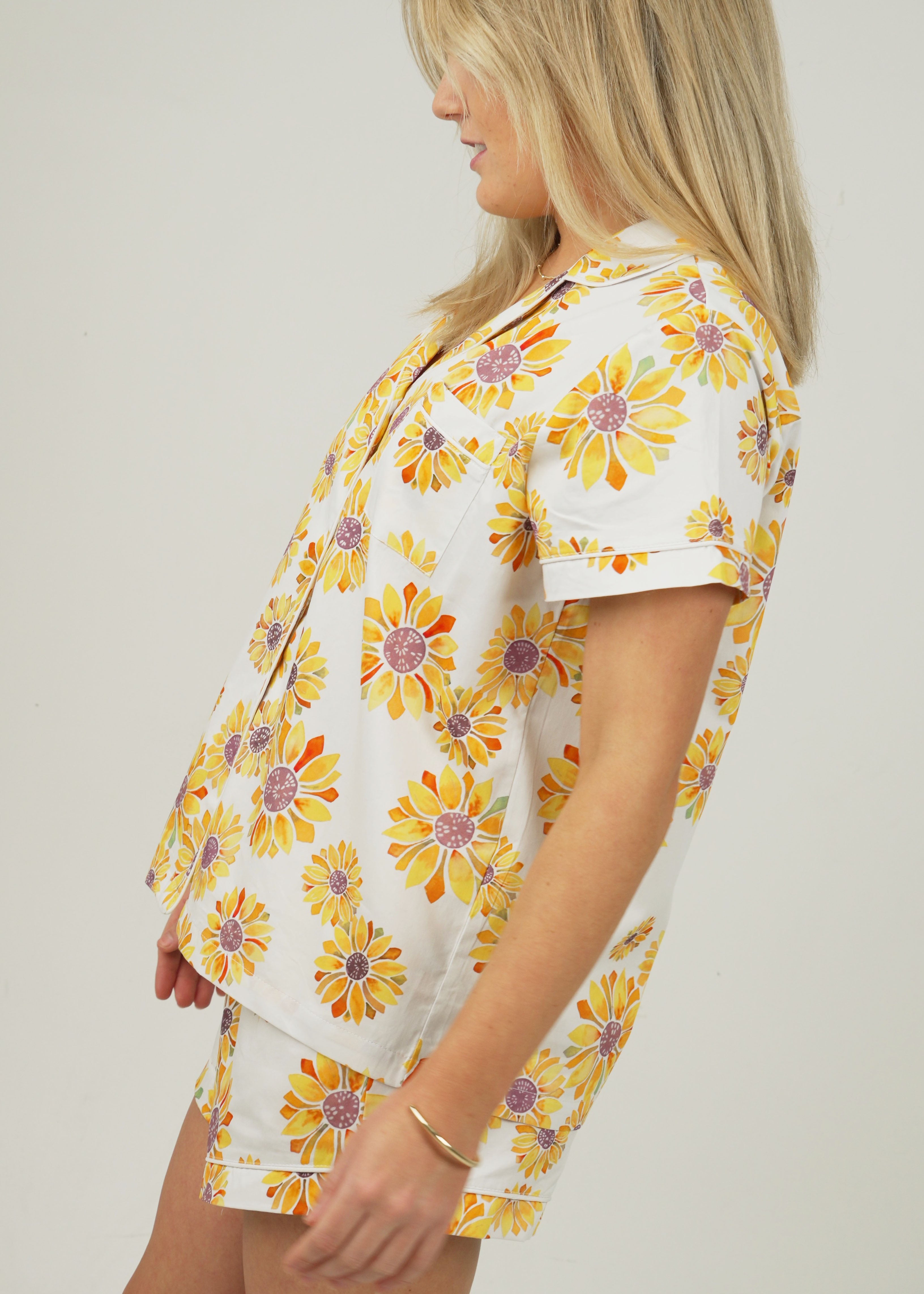 Sunflower Cotton Short Pyjama Set