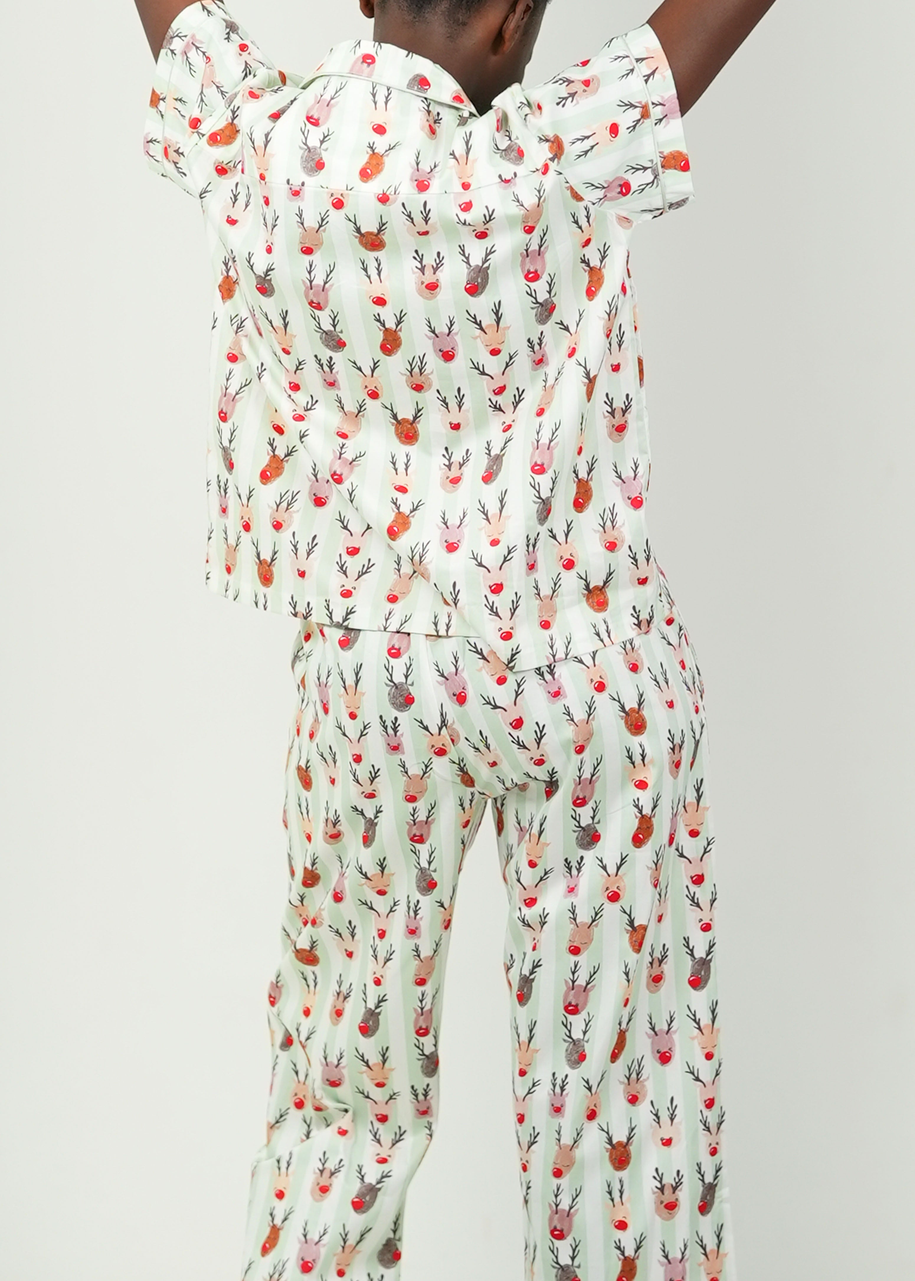 Rudolph's Friends Cotton Long Pj Set Womens