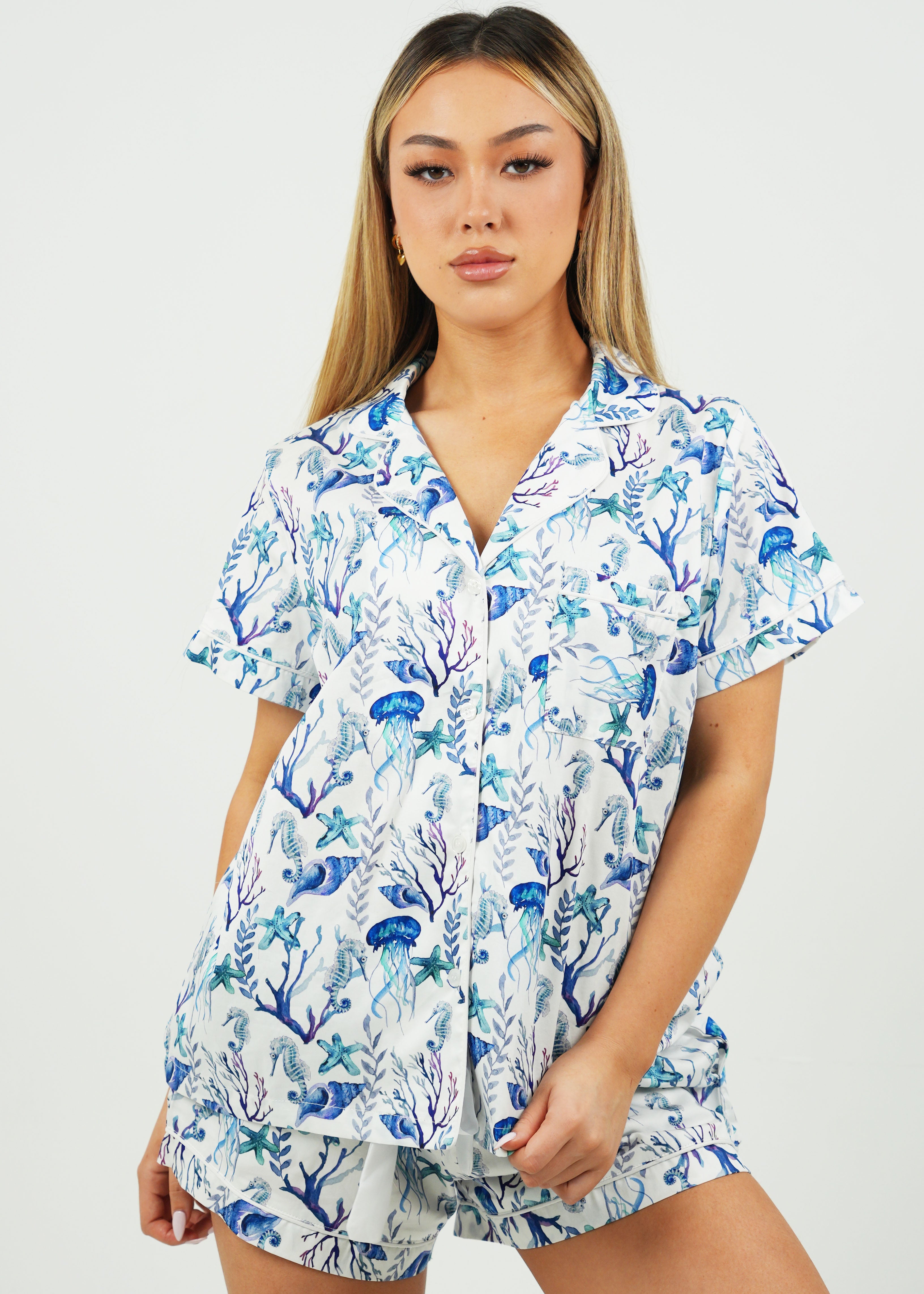 Sea Life Cotton Short Pyjama Set