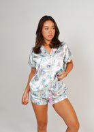 Night Sweet Thing Womens Hermit Dreams Satin Short Pyjama Set
