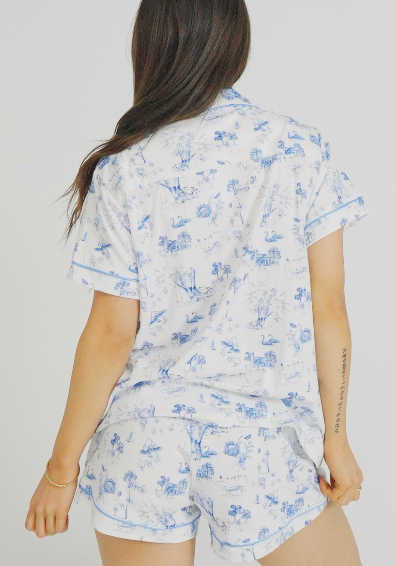 Night Sweet Thing Womens Coming Home Jersey Knit Cotton Short Pyjama Set