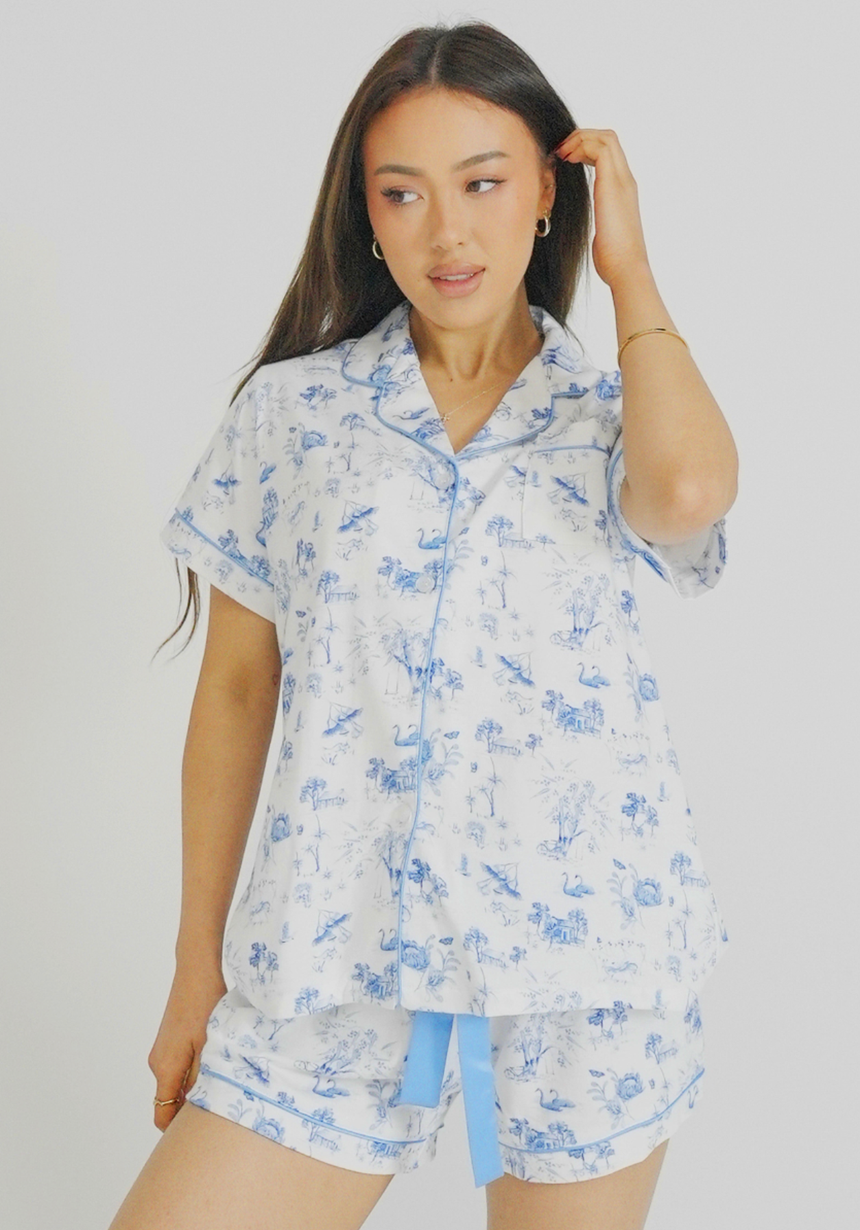 Night Sweet Thing Womens Coming Home Jersey Knit Cotton Short Pyjama Set