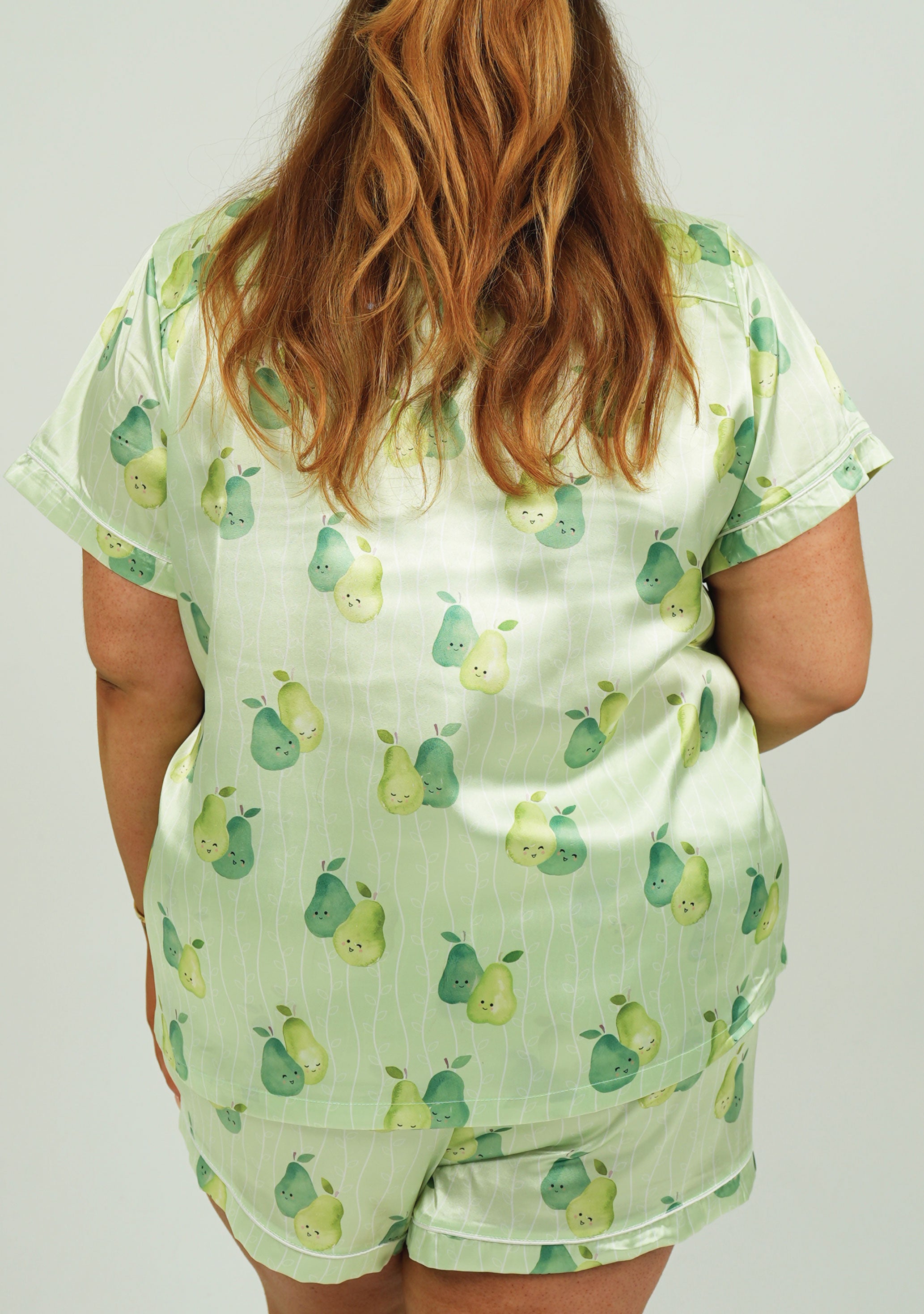 The Perfect Pear Satin Short Pyjama Set